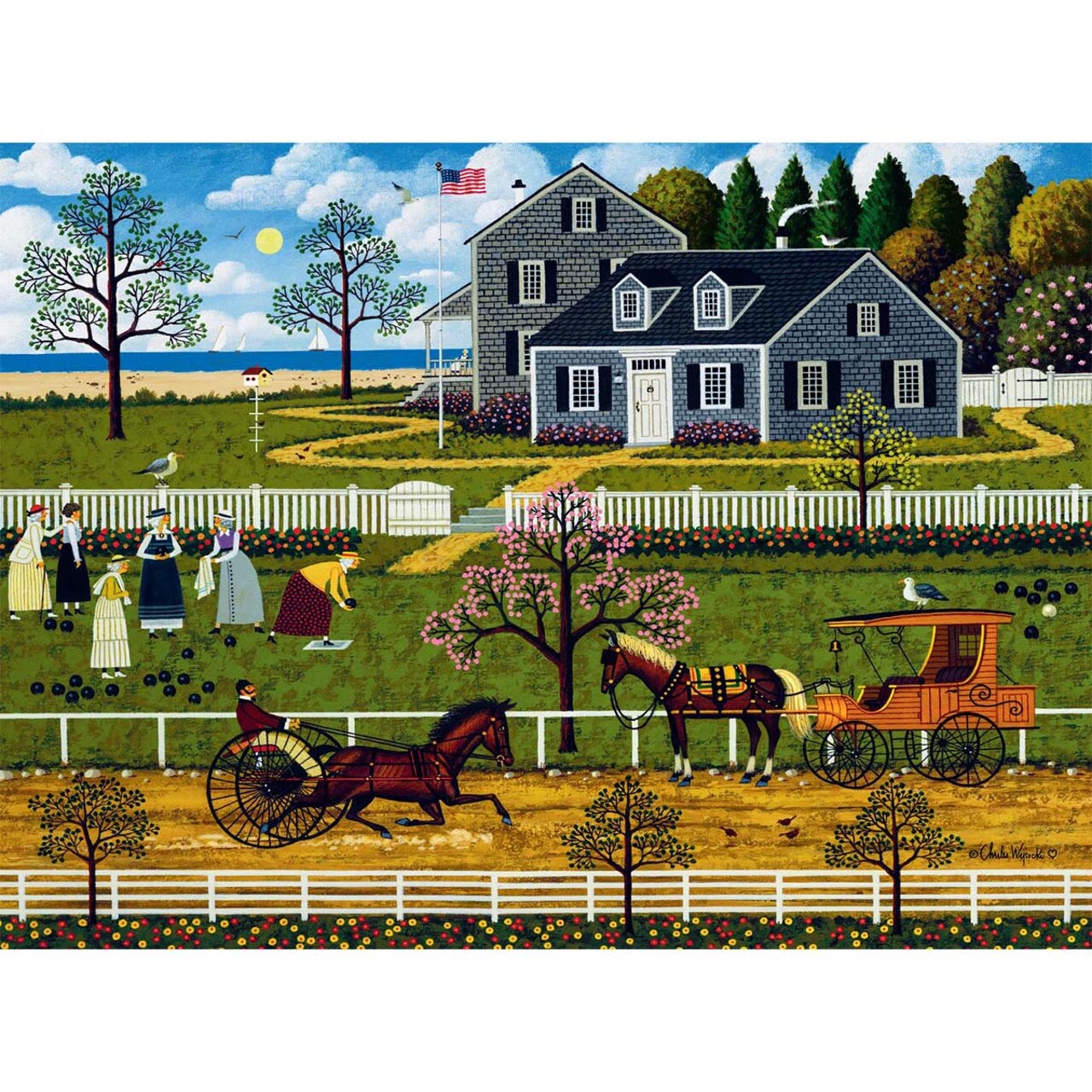 Buffalo Games The Boccie Ladies of Martha's Vineyard Jigsaw Puzzle